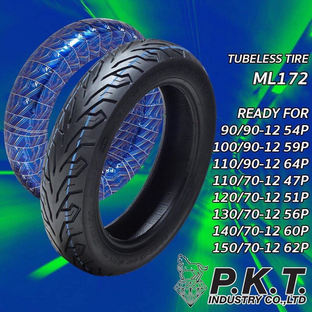 ยางนอก 120/70-14 PKT ML172 TL, ยางนอก PCX 150-ใหม่ ล้อหลัง | Shopee ...