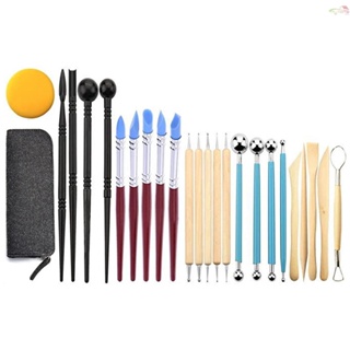 32 Pcs Polymer Clay Tools, Clay Sculpting Tools, Ball Stylus Dotting Tools, Modeling  Clay Tools Set, Ceramic Tools, Pottery Carving Tool With A Storag