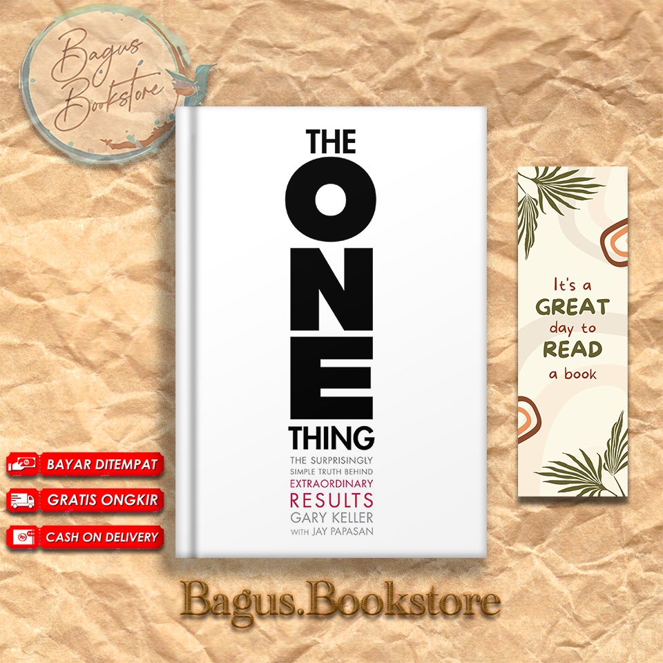 The one thing gary keller bagus bookstore shopee