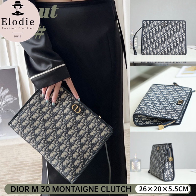 ⭐Dior Dior Medium 30 MONTAIGNE Clutch Toiletry Bag Shopee Thailand