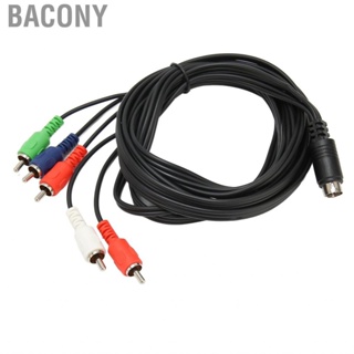 Bacony 10 Pin AV DIN Cable Replacement Noise Reduction To 5 RCA for Projectors TVs