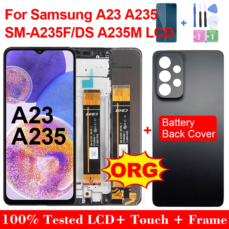 อะไหล่หน้าจอสัมผัสดิจิทัล LCD 6.6 นิ้ว สําหรับ Samsung A23 Samsung ...