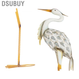 Dsubuy Heron Garden Statue Idyllic Style Iron Statues Outdoor Handcrafted GU