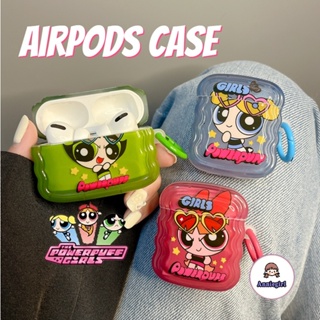 Powerpuff Girls สําหรับ Airpods 1 2 3 Airpod Pro 2 เคสหูฟังบลูทูธไร้สาย แบบนิ่ม ป้องกันฝุ่น ลายการ์ตูน