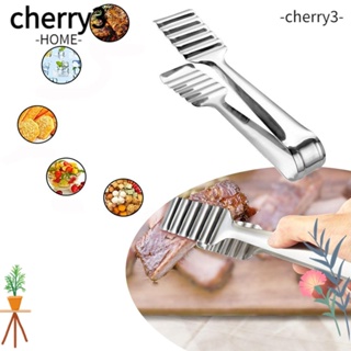 Cherry3 ที่คีบอาหาร สเตนเลส ทนทาน สําหรับคีบขนมปัง บุฟเฟ่ต์ สลัด