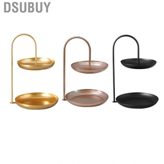 Dsubuy Tray 2 Tier Iron Cake Stand Afternoon  Wedding Plates Party  New Bakeware Shop Two Layer Rack