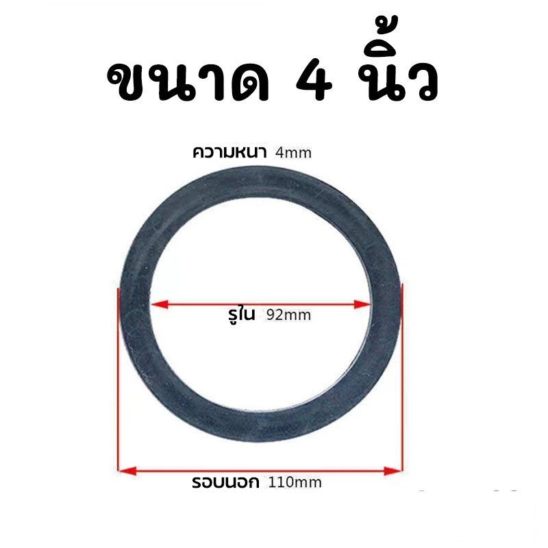 ประเก็นยาง-ข้อต่อน้ำออก-ข้อต่อยูเนี่ยน-อะไหล่เครื่องสูบน้ำ-ขนาด-2-นิ้ว-3-นิ้ว-4-นิ้ว