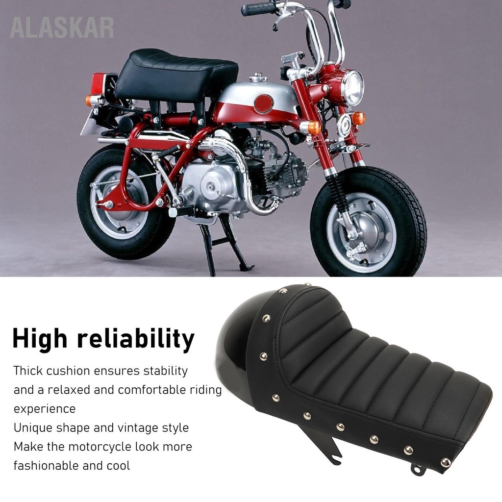 alaskar-เบาะรถจักรยานยนต์อานพร้อมวงเล็บยึดแบบบูรณาการสำหรับ-z-series-ลิง-z50-z50j-z50a-z50r-gorilla