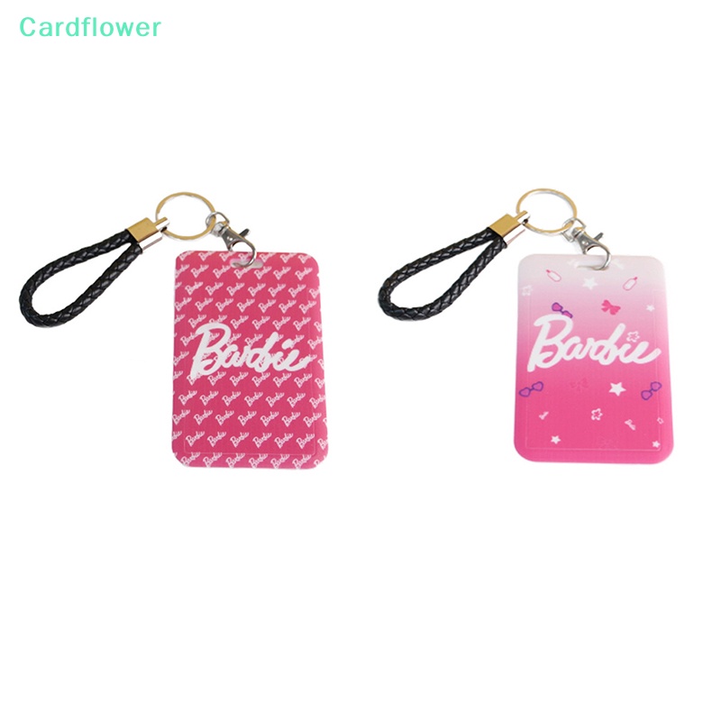 lt-cardflower-gt-กระเป๋าใส่บัตรพลาสติก-ป้องกันรอย-ลายอนิเมะบาร์บี้-สีชมพู-สําหรับนักเรียน-บัตรรถบัส-บัตรประจําตัวประชาชน