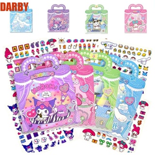 Darby หนังสือสติกเกอร์ ลายการ์ตูนอนิเมะ My Melody Pochacco Kuromi แฮนด์เมด DIY ของขวัญวันเกิด