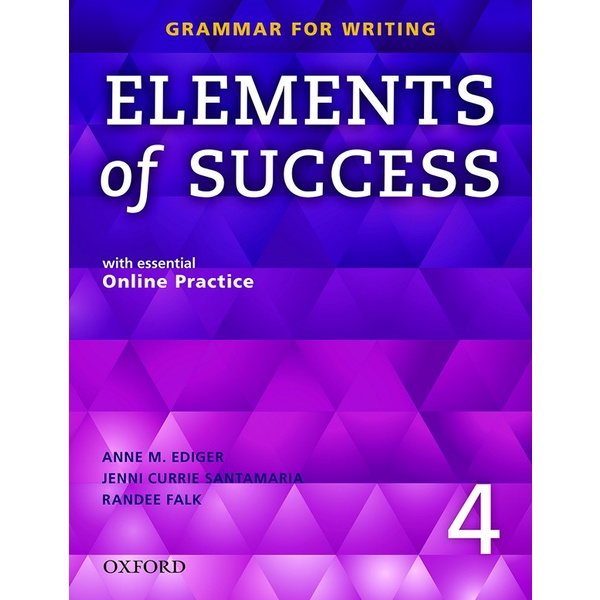 bundanjai-หนังสือเรียนภาษาอังกฤษ-oxford-elements-of-success-grammar-4-students-book-online-practice-p