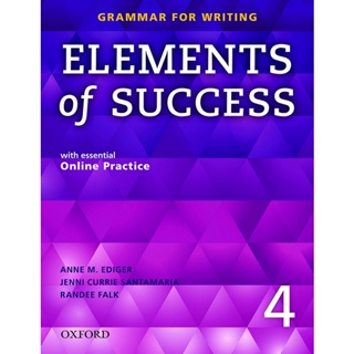Bundanjai (หนังสือภาษา) Elements of Success Grammar 4 : Students Book +Online Practice (P)