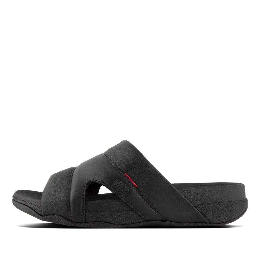 fitflop-freeway-pool-slide-in-leather-รองเท้าแตะแบบสวมผู้ชาย-รุ่น-l66-001-สี-black