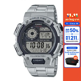 CASIO นาฬิกาข้อมือ CASIO รุ่น AE-1400WHD-1AVDF วัสดุสเตนเลสสตีล สีดำ