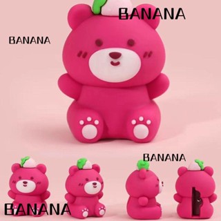 Banana1 กบเหลาดินสอ ซิลิโคน เกาหลี หมี ที่ตัดดินสอ การ์ตูนน่ารัก เด็ก ของขวัญ ใบมีดเหล็ก กบเหลา นักเรียน โรงเรียน