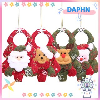 Daphs จี้ตุ๊กตาซานตาคลอส สโนว์แมน น้ําหนักเบา คุณภาพสูง สําหรับตกแต่งต้นคริสต์มาส DIY 3 ชิ้น