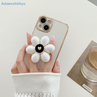Adhyu Ins ที่วางโทรศัพท์มือถือ ลายดอกไม้ หัวใจ 3D พับได้ ยืดหยุ่น รองรับแหวนนิ้วพูดคุย TH