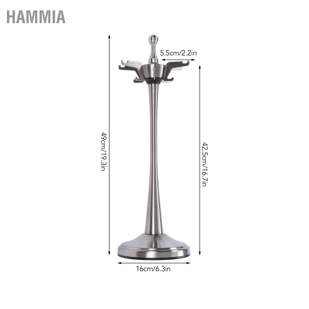 hammia-ที่วางเครื่องครัวสแตนเลสประหยัดพื้นที่หมุนได้กันสนิมชั้นวางของเครื่องครัว