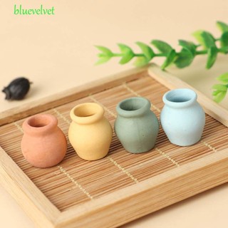 Bluevelvet แจกันดอกไม้จําลอง DIY สําหรับตกแต่งบ้านตุ๊กตา 1:12