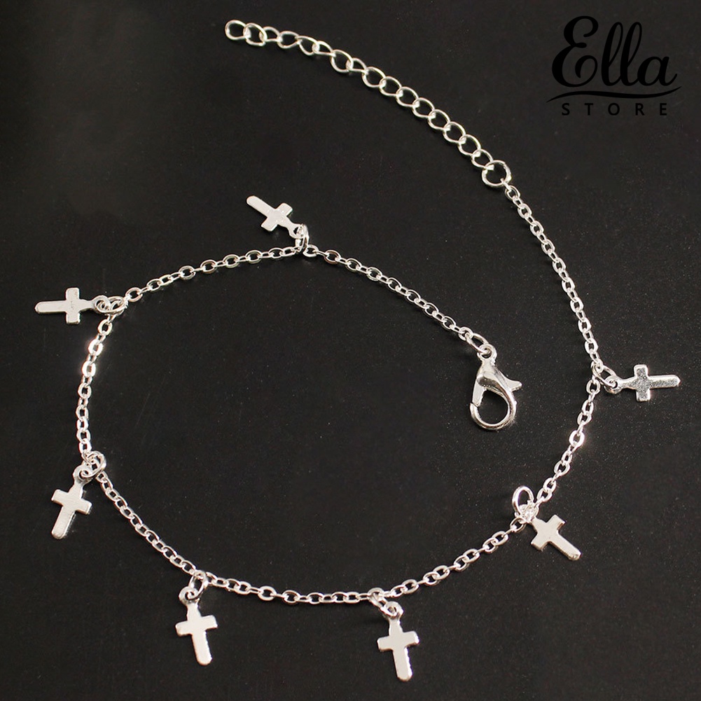 ellastore123-สร้อยข้อเท้า-สายโซ่-แฟชั่น-สําหรับผู้หญิง