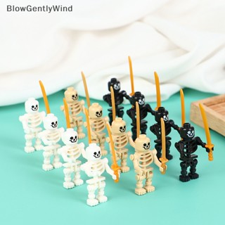 Blowgentlywind ชุดของเล่นตัวต่อ รูปกะโหลกนินจา 10 ชิ้น