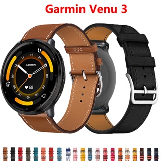 สายนาฬิกาข้อมือหนัง แบบปลดเร็ว อุปกรณ์เสริม สําหรับ Garmin Venu 3 Garmin Venu 3 Correa