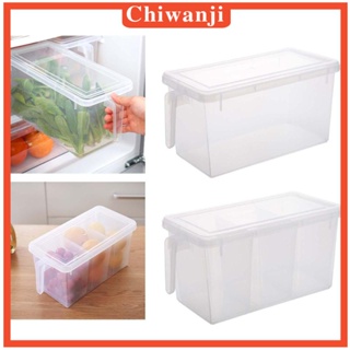 [Chiwanji] กล่องเก็บของในตู้เย็น พร้อมฝาปิด และที่จับ สําหรับซีเรียลผัก ไข่