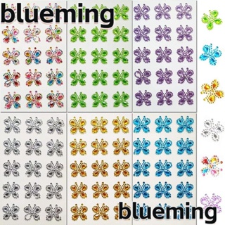 Blueming2 สติกเกอร์อะคริลิค รูปผีเสื้อ หลากสี สําหรับตกแต่งสมุดภาพ DIY