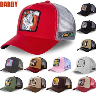 Darby หมวกเบสบอล ผ้าฝ้าย ลายการ์ตูนอนิเมะ ระบายอากาศ สไตล์ฮิปฮอป สําหรับเล่นกีฬากลางแจ้ง