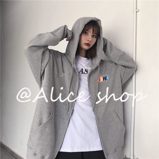 Alice เสื้อกันหนาว เสื้อฮู้ด High-quality สบายๆ ทันสมัย ทนทาน WJK2390PN537Z230912