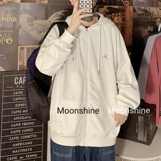 Moon เสื้อกันหนาว เสื้อฮู้ด INS ตัวเหมือนคนชั้นสูง fashionable Durable WJK2390PN237Z230912