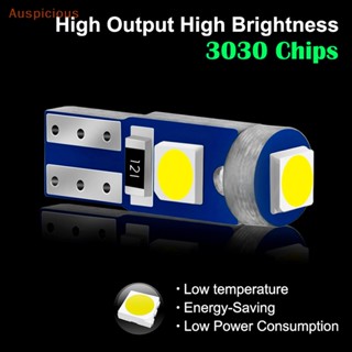 [มงคล] หลอดไฟ T5 Led 3smd 3030 W3W W1.2W Led Canbus ภายในรถยนต์ แดชบอร์ดอุ่น