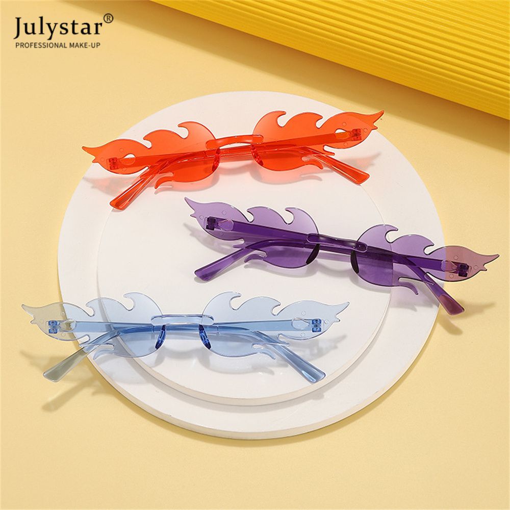 julystar-แว่นตากันแดดเปลวไฟ-frameless-บุคลิกภาพที่มีสีสันเต้นรำแว่นตากันแดดสี-candy-all-in-one-กระจก