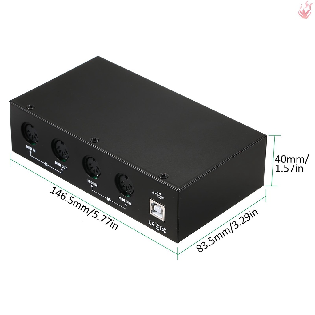 y-um4x4-กล่องอินเตอร์เฟซ-usb-midi-4-in-4-out-64-midi-4i-4o-merge-2i4o-midi-4x4