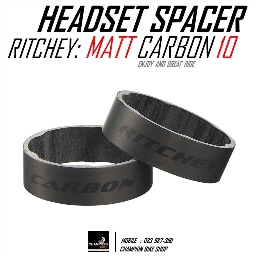 Ritchey Stem Ritchey WCS Carbon Headset Spacers (5mm, 5-Pack)