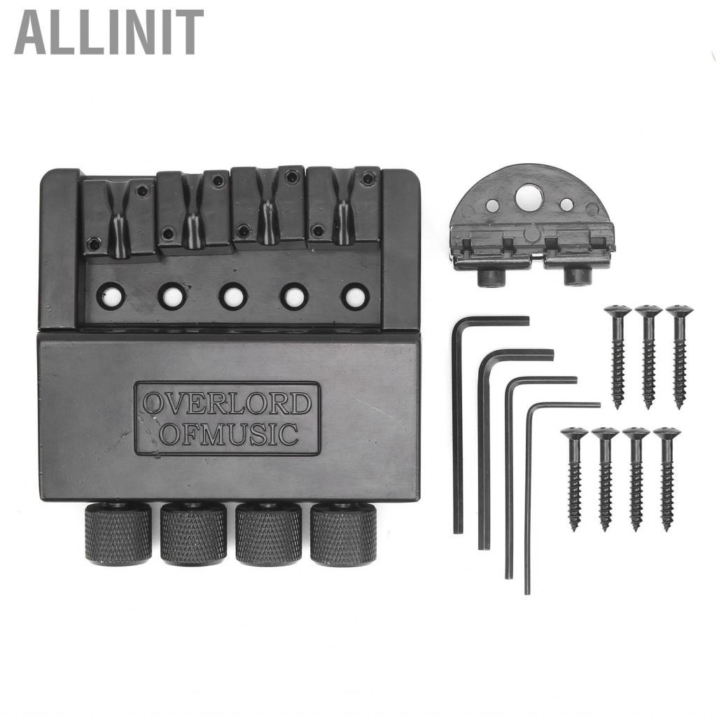 Bass Bridge Tailpiece Zinc Alloy 6 String Electric Bass Bridge Tailpiece Replacement Silver
