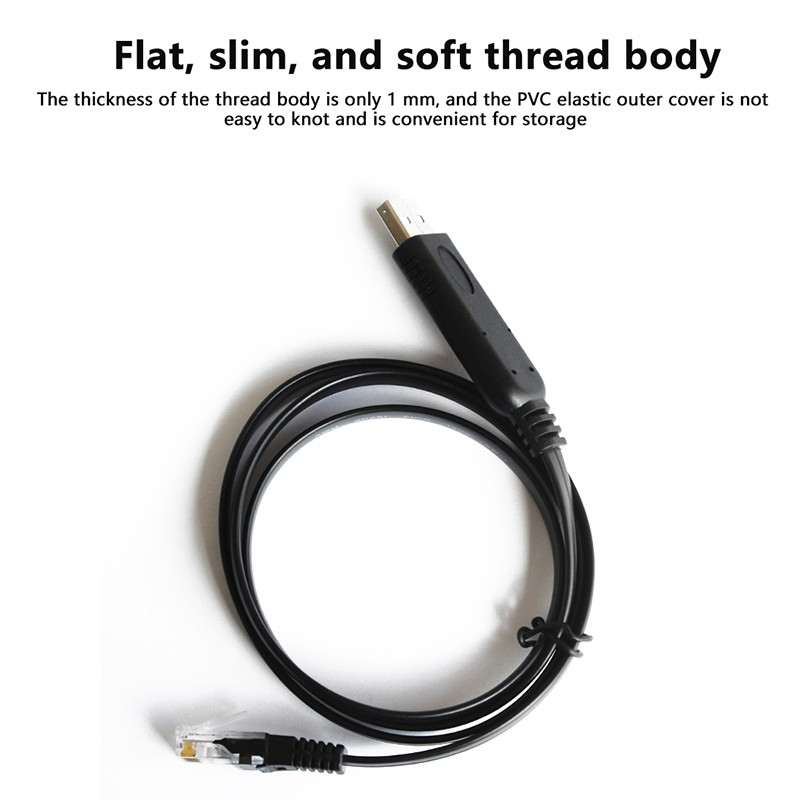 Kam 1.5m 1.8m USB To RJ45 คอนโซลสาย RS232 อะแดปเตอร์อนุกรมสําหรับแล็ปท็ ...
