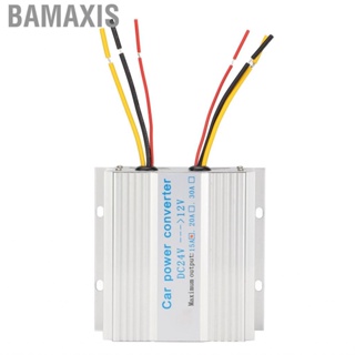Bamaxis Car Outlet Adapter 15A 180W Aluminium Alloy DC 24V To 12V Stable Safe