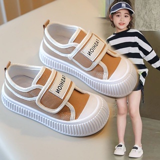 Childrens canvas shoes boys and girls wear childrens shoes glued baby shoes spring and autumn soft soles casual shoes sports shoes single shoes