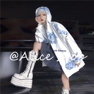 Alice  เสื้อผ้าผู้ญิง แขนยาว เสื้อฮู้ด คลุมหญิง สไตล์เกาหลี แฟชั่น  High quality Comfortable fashion สบาย WWY239033N 36Z230909