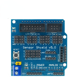 บอร์ดขยายเซนเซอร์ V5.0 อุปกรณ์เสริม สําหรับหุ่นยนต์อาคารอิเล็กทรอนิกส์ arduino
