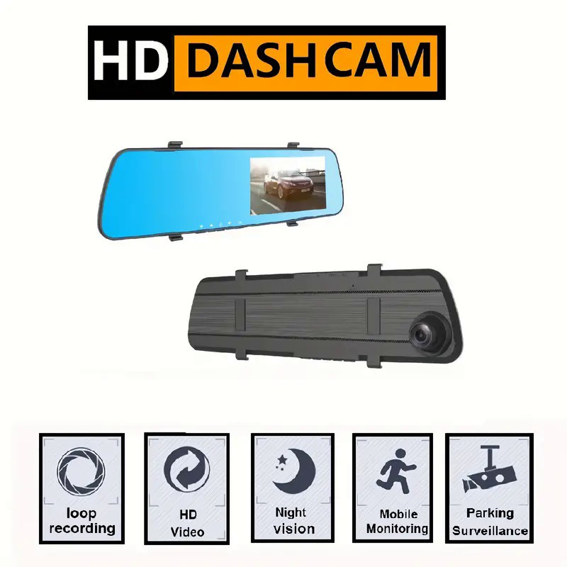 กล้องบันทึกวิดีโอ-10-นิ้ว-dvr-dashcam-ixff-สีดํา-สําหรับติดกระจกมองหลังรถยนต์
