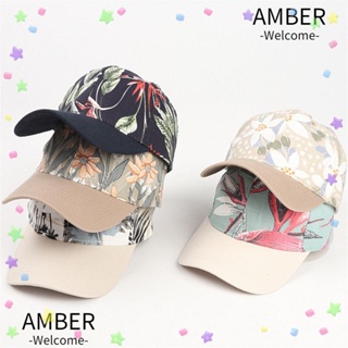 Amber หมวกเบสบอล กันแดด สไตล์โบฮีเมียน เรียบง่าย สําหรับผู้หญิง