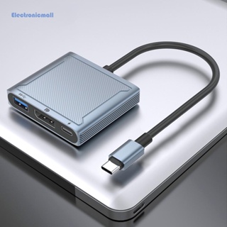 [ElectronicMall01.th] 3 in 1 ตัวแปลง USB Type C เป็นพอร์ตแสดงผล USB 3.0 พร้อม PD 100W 8K@60Hz 4K@144Hz สําหรับ Mackbook DP Hub