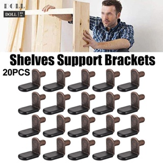 ⭐NEW ⭐20x Shelf Support Studs Pegs Pins Plugs 6mm L-Shaped Cabinet Bracket Red Bronze