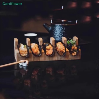 <Cardflower> ชั้นวางซูชิ ทาโก้ ขนมขบเคี้ยว แบบไม้ สไตล์ญี่ปุ่น สําหรับร้านอาหาร โรงแรม 1 ชิ้น