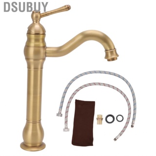 Dsubuy Basin Faucets Faucet Retro European Style Brass Gourd Design with Hose and Gasket Bathroom Sink for Home torneira