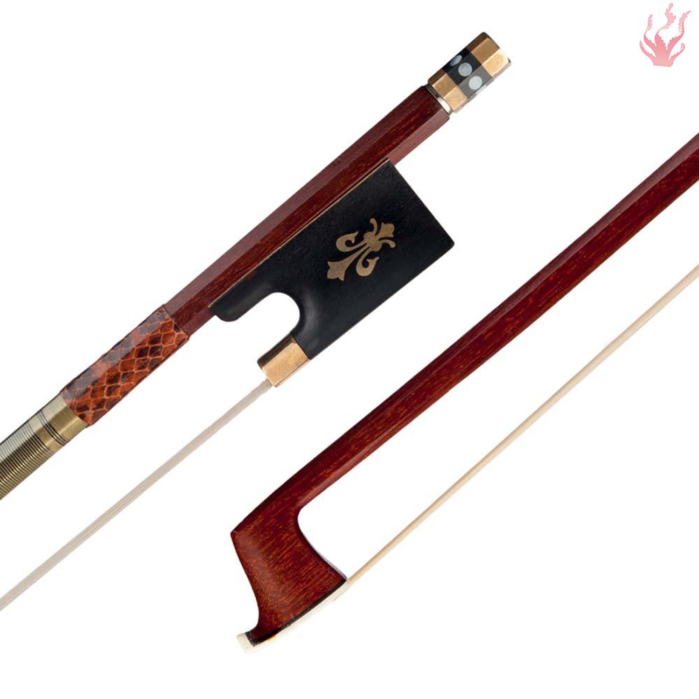 y-violin-bow-pernambuco-bow-stick-สีดํา-กบ-และหางม้า-สําหรับไวโอลิน-ขนาด-4-4