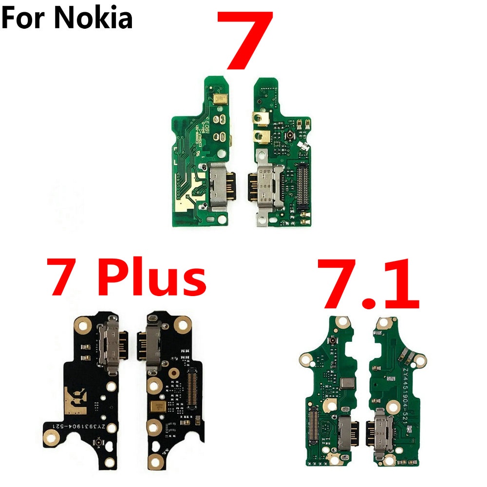 สําหรับ Nokia 7 Plus 7.1 7Plus บอร์ดชาร์จ USB พอร์ตชาร์จ USB แท่นเสียบ