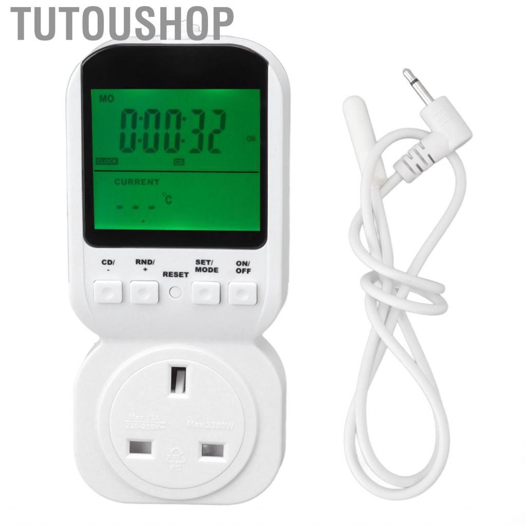 Tutoushop Multifunctional Temperature Control Timer Socket W ...